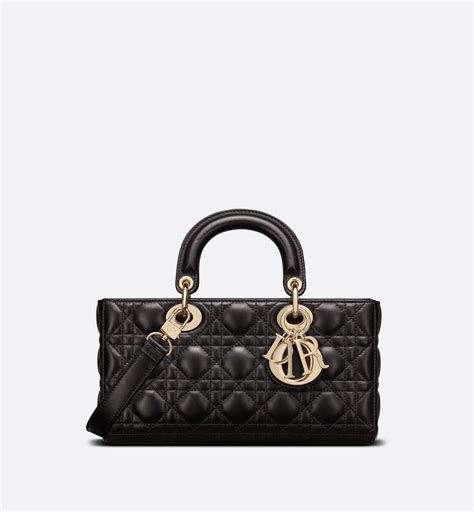 dior long lady bag|lady dior handbag small.